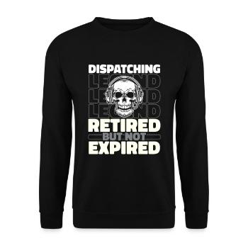 Emergency Call Control Center Operations Center Retired - Unisex Sweatshirt - black - Front - Alina (178cm) & Michal (187cm)