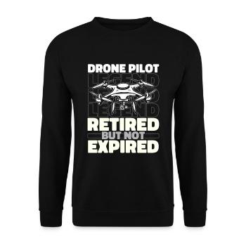 Drone Quadcopter retiré - Sweat-shirt Unisexe - noir - Devant - Alina (178cm) & Michal (187cm)