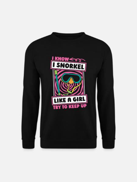 Schnorcheln Witzig - Unisex Pullover - Schwarz