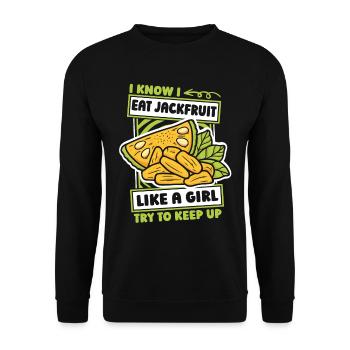 Jackfruit Girls - Unisex Sweatshirt - black - Front - Alina (178cm) & Michal (187cm)