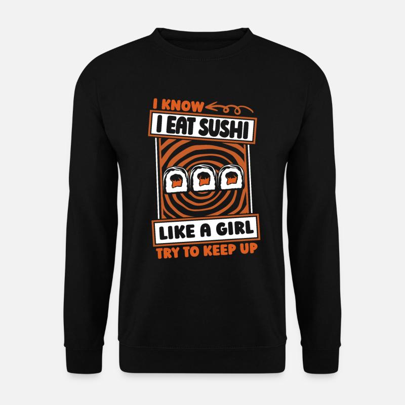 Sushi Witzig - Unisex Pullover - Schwarz