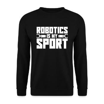 Robotique Ai Robot La robotique est mon sport - Sweat-shirt Unisexe - noir - Devant - Alina (178cm) & Michal (187cm)