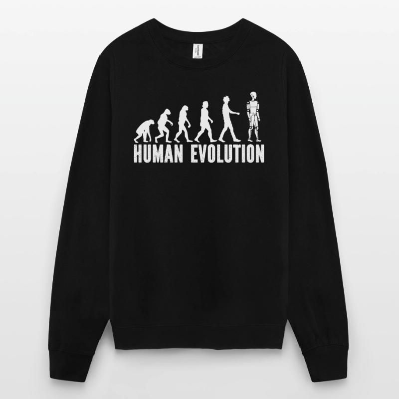 Robotics Ai Robot Evolution Human Evolution Unisex Sweatshirt