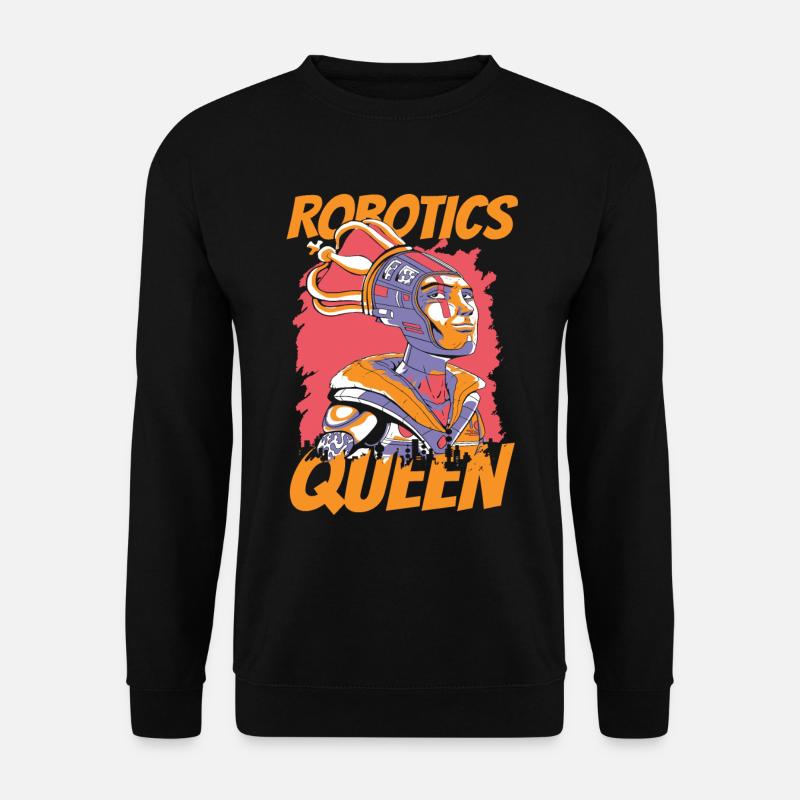 Robotics Ai Robot Queen - Unisex Sweatshirt - black