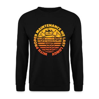 Robotik Ai Roboter - Unisex Pullover - Schwarz - Vorne - Alina (178cm) & Michal (187cm)