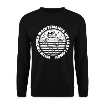 Robotik Ai Roboter - Unisex Pullover - Schwarz - Vorne - Alina (178cm) & Michal (187cm)