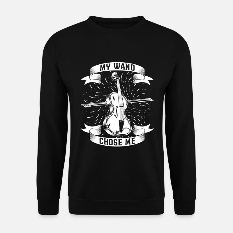 Violin My Wand Chose Me Classical Music Violinist - Unisex Pullover - Schwarz