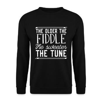 Violin The Older The Fiddle Instrument Violinist - Unisex Sweatshirt - black - Front - Alina (178cm) & Michal (187cm)