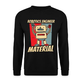 Robotik Ai Roboter - Unisex Pullover - Schwarz - Vorne - Alina (178cm) & Michal (187cm)