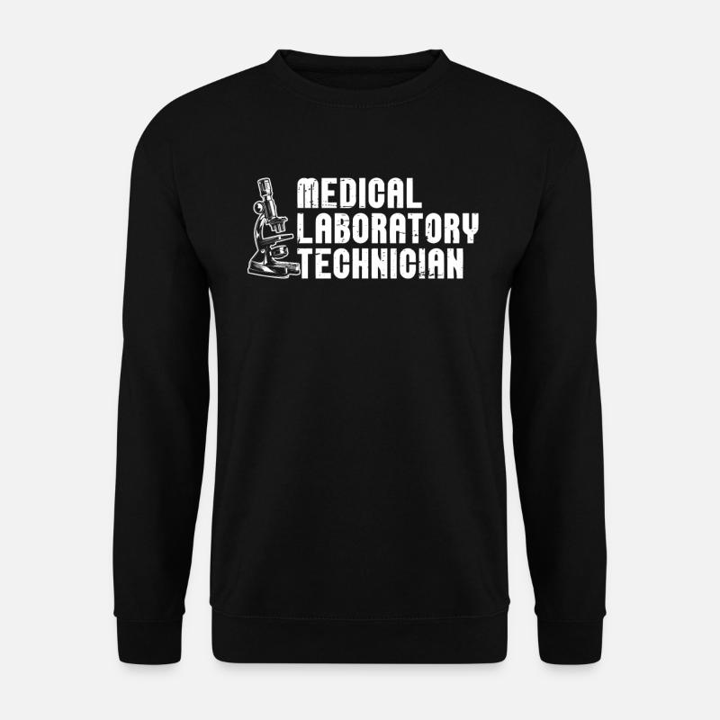 Biology Biologist Microscope - Unisex Sweatshirt - black