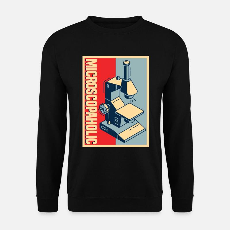 Biologie Biologiste Microscope - Sweat-shirt Unisexe - noir