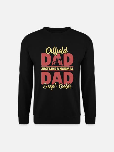 Ölfeld Bohrinsel Papa - Unisex Pullover - Schwarz