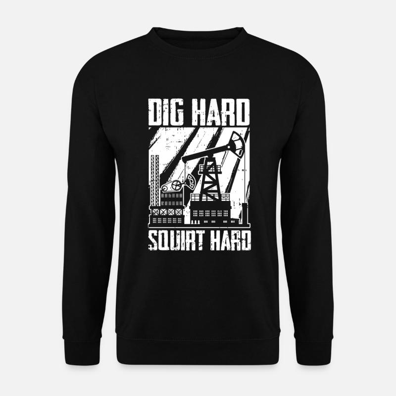 Ölfeld Bohrinsel Ölbohrinsel - Unisex Pullover - Schwarz