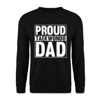 Taekwondo Vater Taekwondo Vater - Unisex Pullover - Schwarz - Vorne - Alina (178cm) & Michal (187cm)