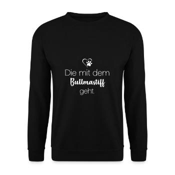 Bullmastiff - Unisex Pullover - Schwarz - Vorne - Alina (178cm) & Michal (187cm)