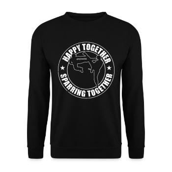 Taekwondo Funny Taekwondo Father - Unisex Sweatshirt - black - Front - Alina (178cm) & Michal (187cm)