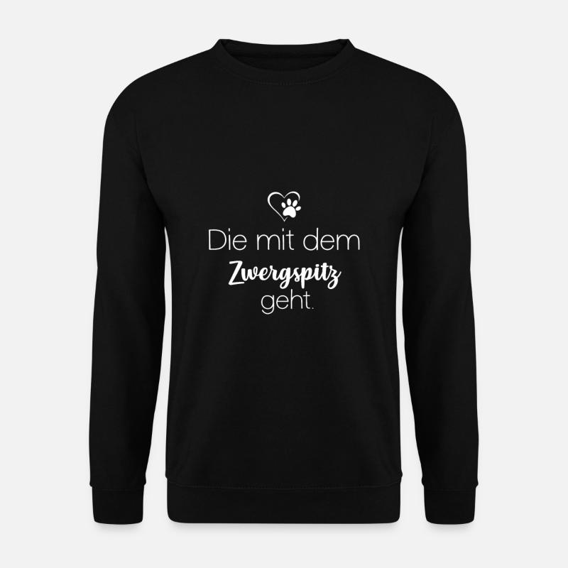 Zwergspitz Pomeranian - Unisex Pullover - Schwarz