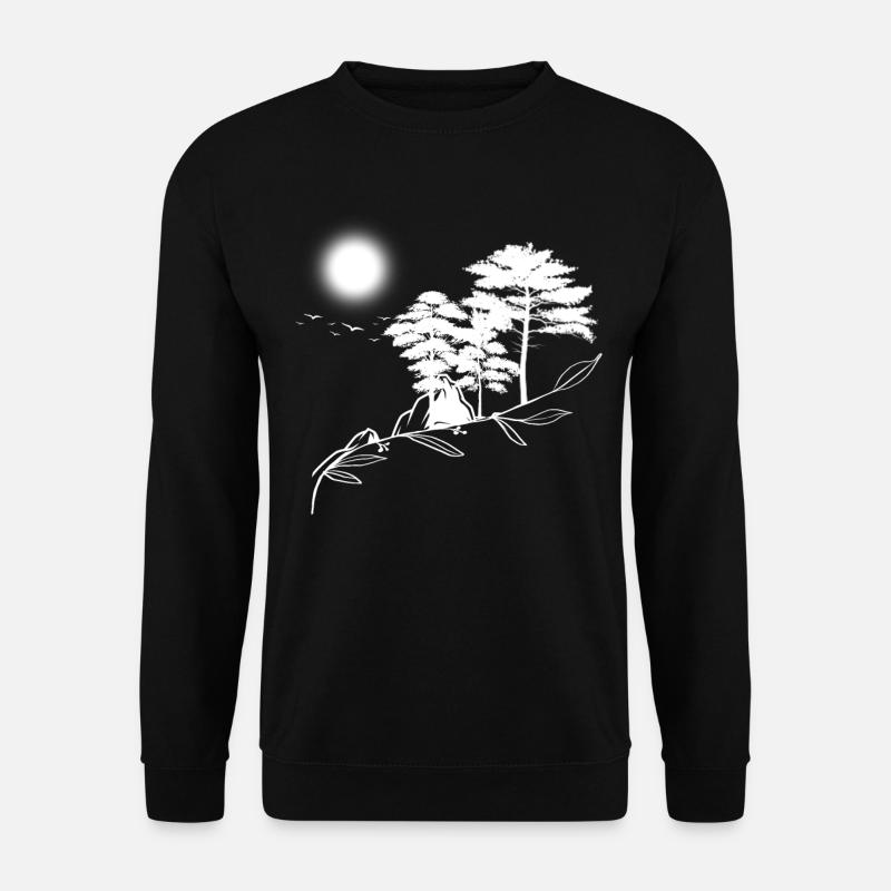 Outdoor Natur Wald Vögel Sonne - Unisex Pullover - Schwarz