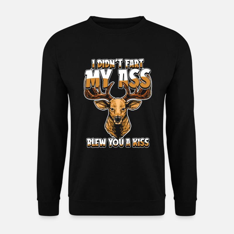 Hirsch Witzig - Unisex Pullover - Schwarz