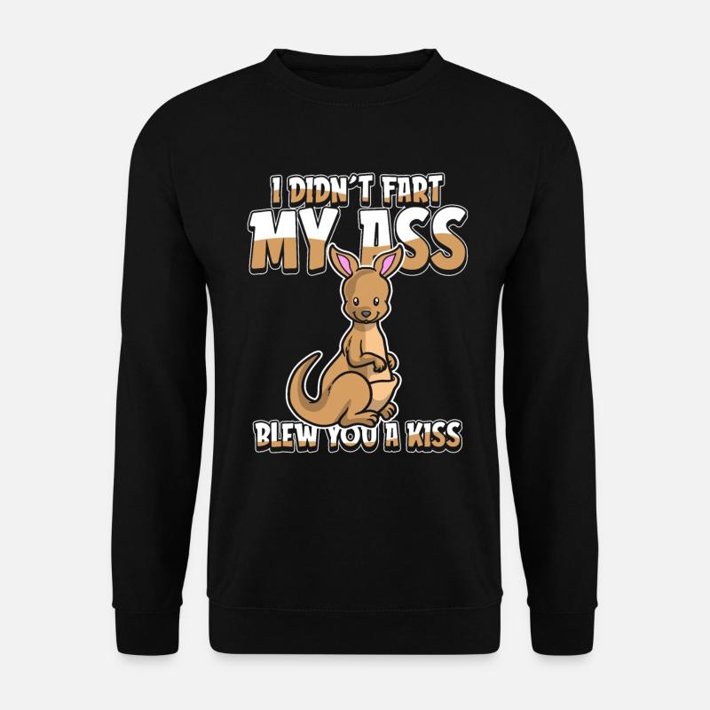 Känguru Wortwitz - Unisex Pullover - Schwarz