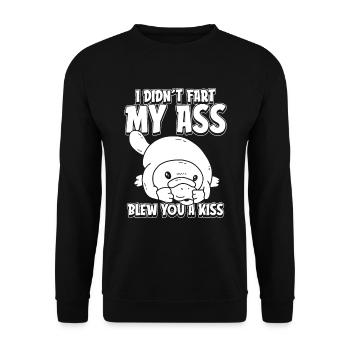 Platypus Platypus Funny - Unisex Sweatshirt - black - Front - Alina (178cm) & Michal (187cm)