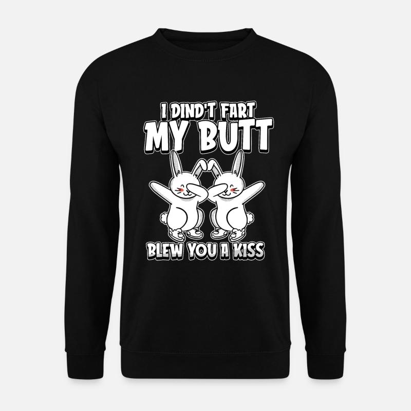 Rabbit Rabbit Funny - Unisex Sweatshirt - black