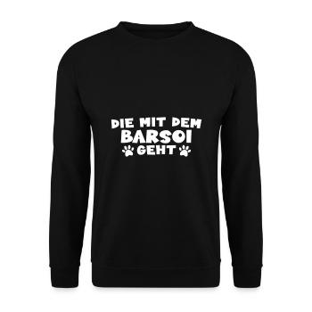 Barsoi - Unisex Pullover - Schwarz - Vorne - Alina (178cm) & Michal (187cm)