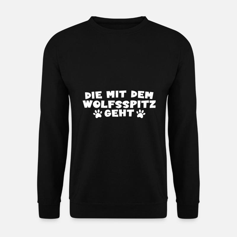 Wolfsspitz - Unisex Pullover - Schwarz
