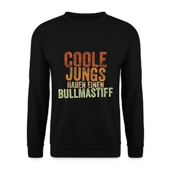 Bullmastiff - Unisex Pullover - Schwarz - Vorne - Alina (178cm) & Michal (187cm)