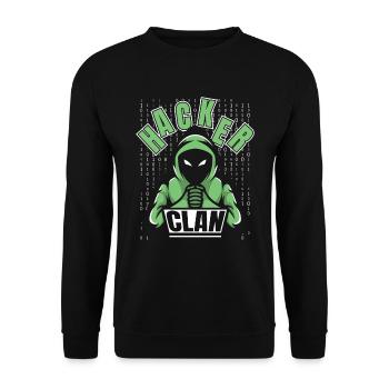Entwickler Coder Programmierer Hacker - Unisex Pullover - Schwarz - Vorne - Alina (178cm) & Michal (187cm)