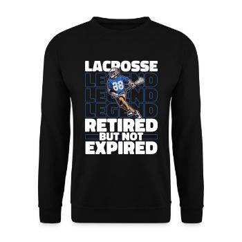 Lacrosse pensioners - Unisex Sweatshirt - black - Front - Alina (178cm) & Michal (187cm)