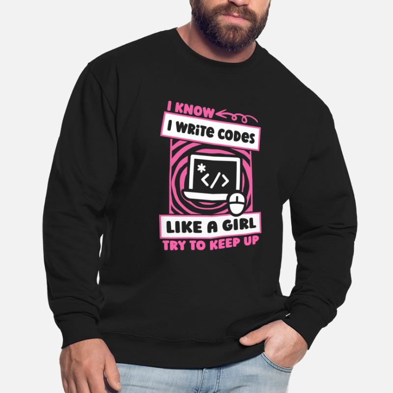 Developer Coder Programmer Girl Unisex Sweatshirt
