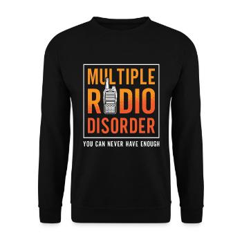 Canal d’antenne de désordre radio multiple de la radio amateur - Sweat-shirt Unisexe - noir - Devant - Alina (178cm) & Michal (187cm)