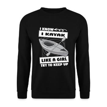 Kayakiste Fille - Sweat-shirt Unisexe - noir - Devant - Alina (178cm) & Michal (187cm)