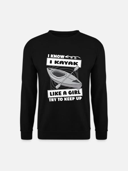 Kayaker Girl - Unisex Sweatshirt - black