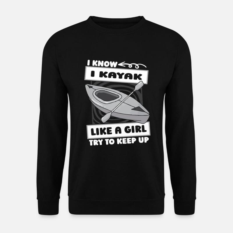 Kajaker Mädchen - Unisex Pullover - Schwarz