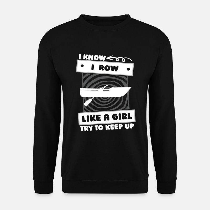 Rudern Ruderer Mädchen - Unisex Pullover - Schwarz