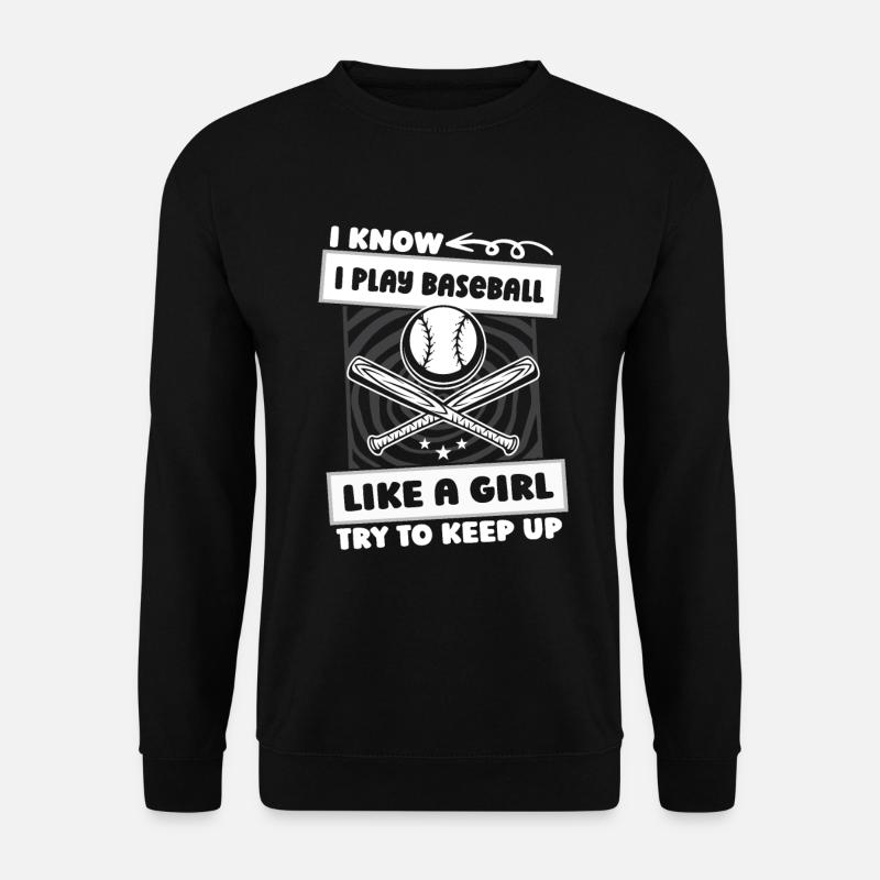 Baseball Mädchen - Unisex Pullover - Schwarz