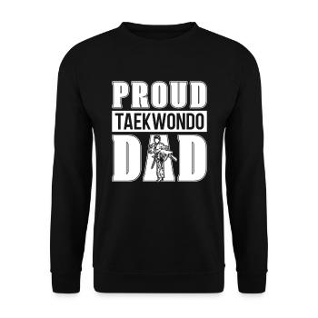 Taekwondo Funny Taekwondo Father - Unisex Sweatshirt - black - Front - Alina (178cm) & Michal (187cm)