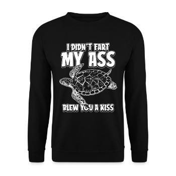 Humour tortue - Sweat-shirt Unisexe - noir - Devant - Alina (178cm) & Michal (187cm)
