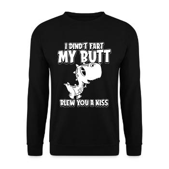 Trex T Rex Dino Humour - Sweat-shirt Unisexe - noir - Devant - Alina (178cm) & Michal (187cm)