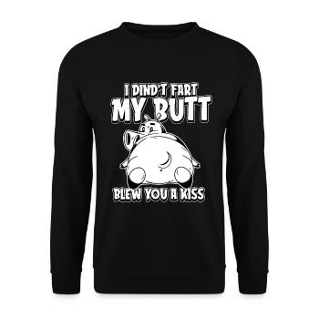 Hippopotamus Hippopotamus Funny - Unisex Sweatshirt - black - Front - Alina (178cm) & Michal (187cm)