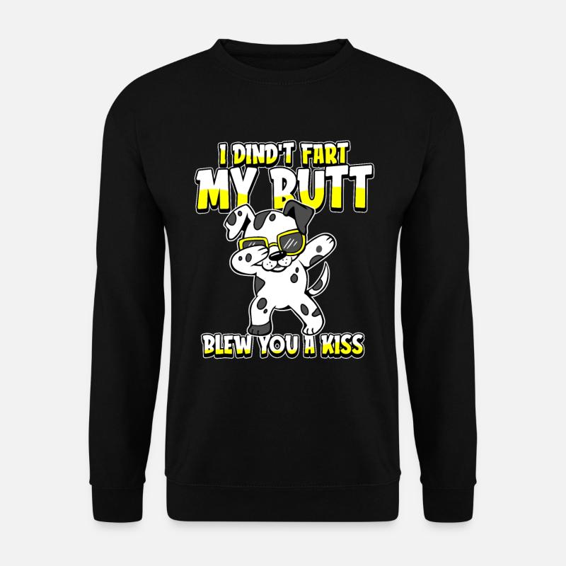 Dalmatiner Humor - Unisex Pullover - Schwarz