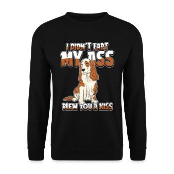 Cocker Spaniel Humour - Sweat-shirt Unisexe - noir - Devant - Alina (178cm) & Michal (187cm)