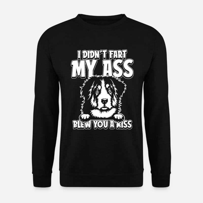 Bouvier Bernois Drôle - Sweat-shirt Unisexe - noir