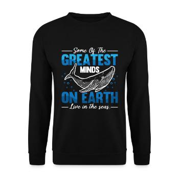 Marine Biology Some Of The Greatest Ocean Science - Unisex Pullover - Schwarz - Vorne - Alina (178cm) & Michal (187cm)
