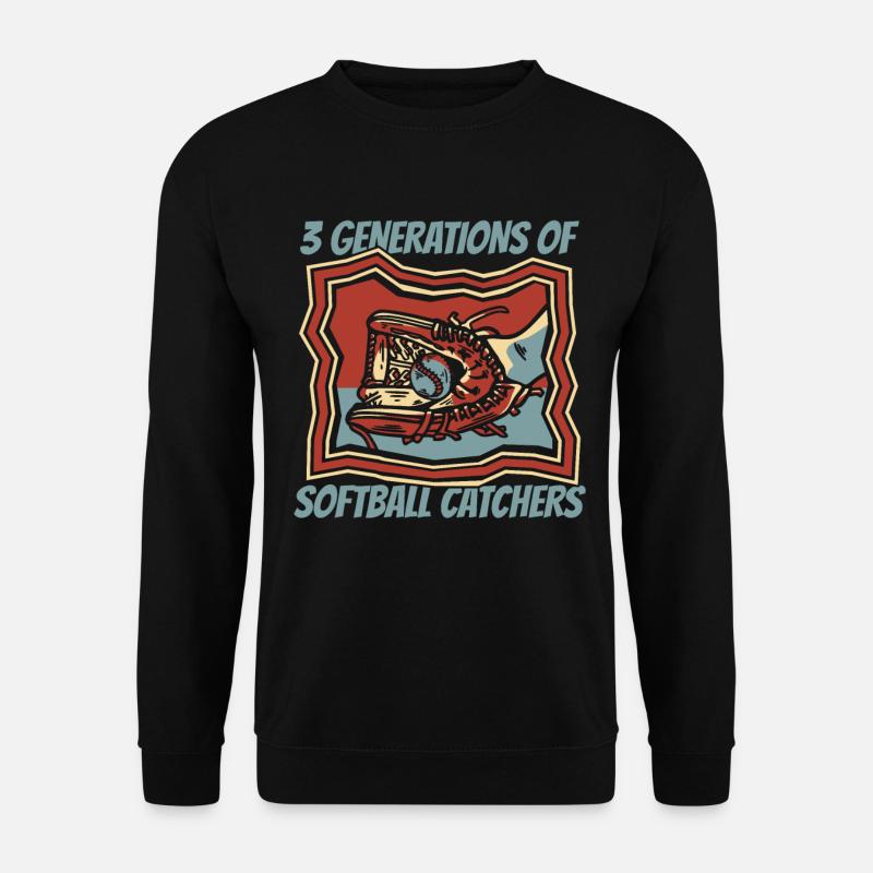 Softball Fänger - Unisex Pullover - Schwarz