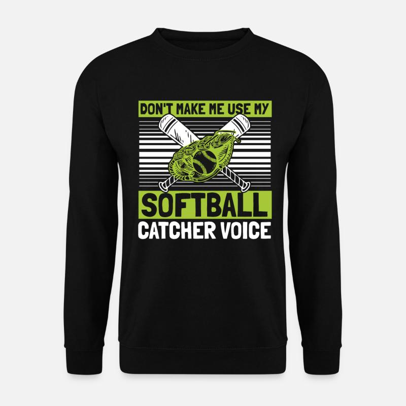 Softball Fänger - Unisex Pullover - Schwarz