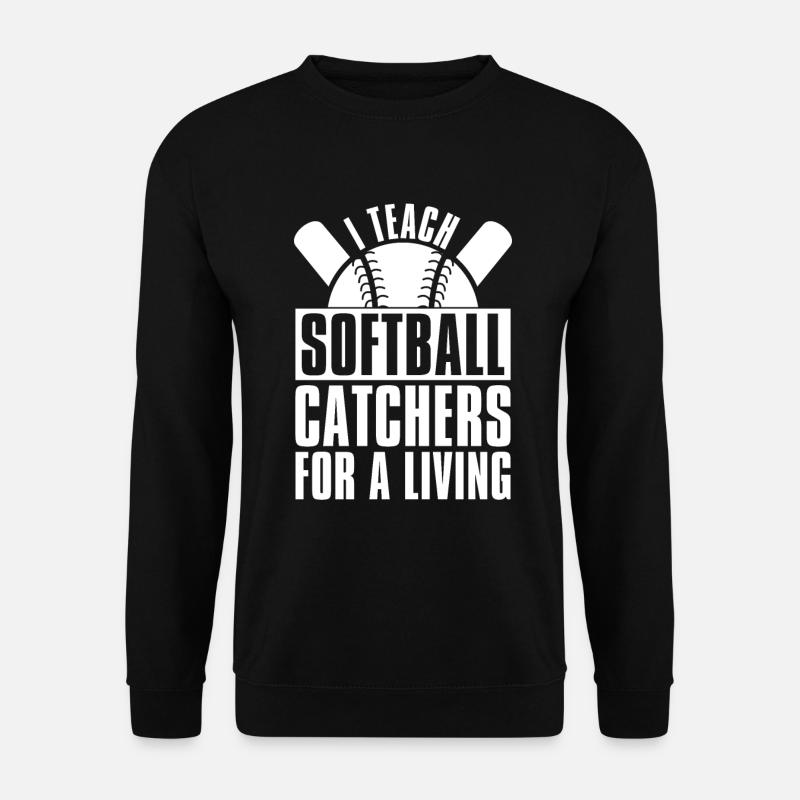 Softball Fänger - Unisex Pullover - Schwarz