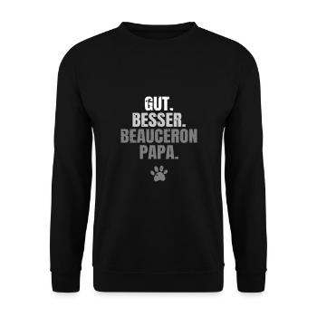 Beauceron - Unisex Pullover - Schwarz - Vorne - Alina (178cm) & Michal (187cm)